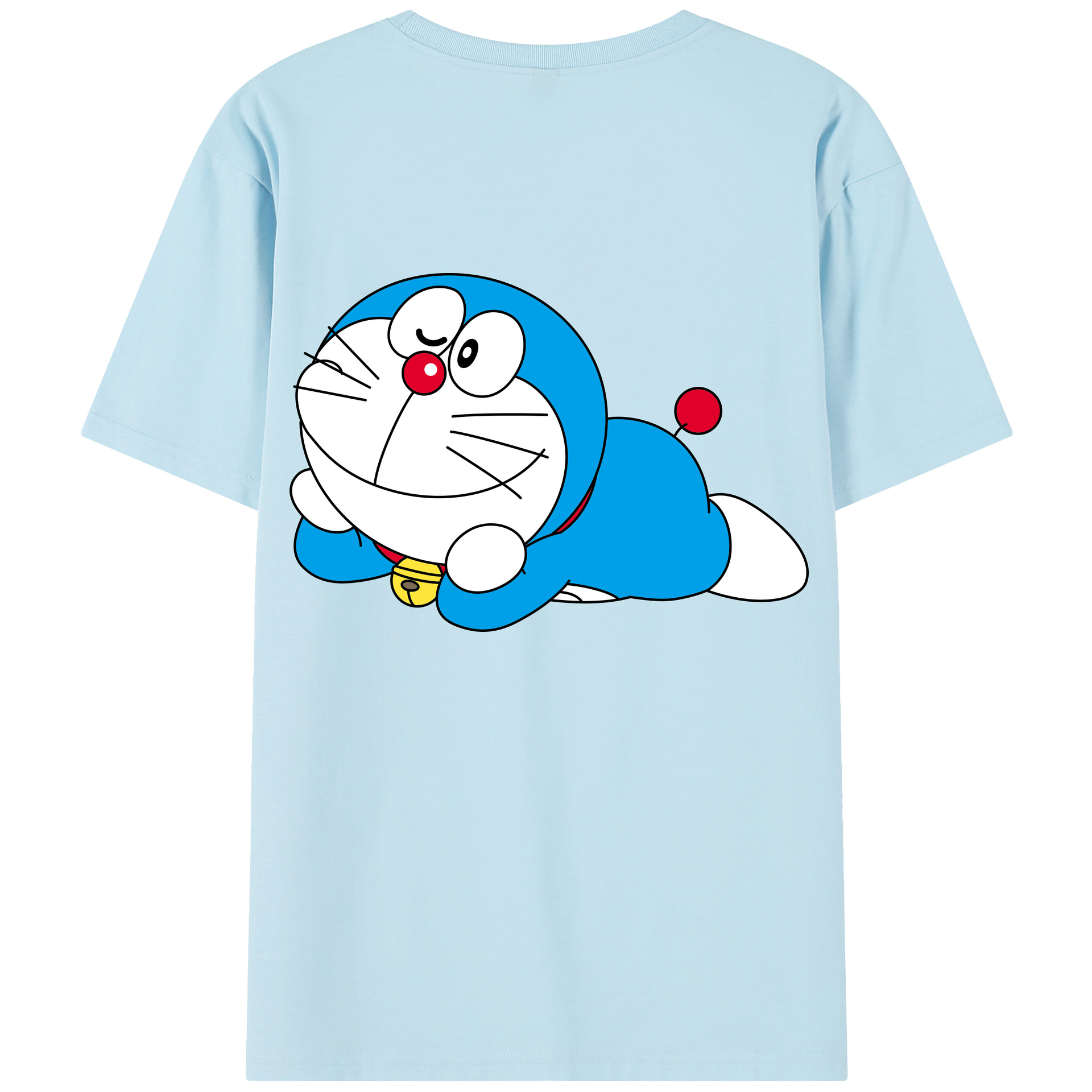 （画像用） ドラえもん Doraemon 綿100％半袖Tシャツ（背面プリント）